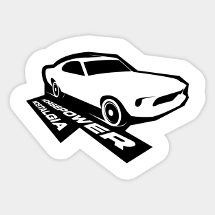 Old School Muscle Car Sticker